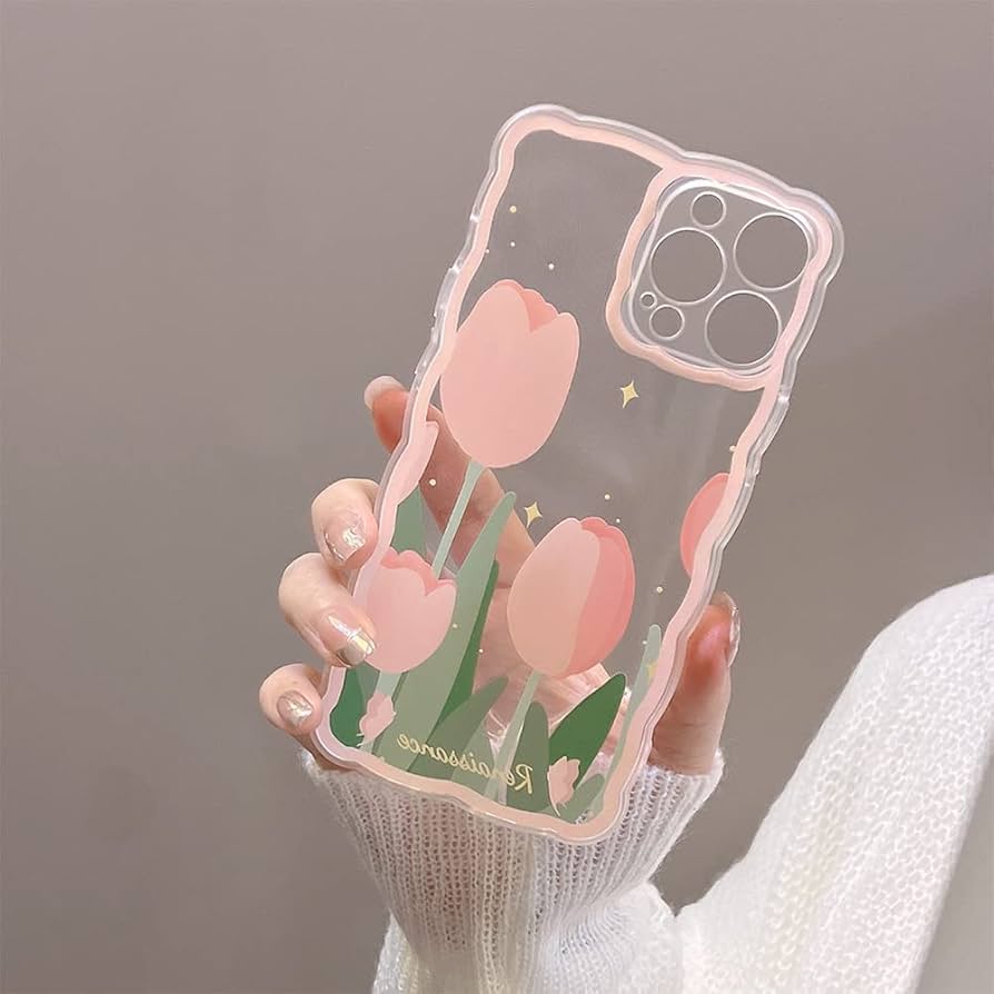Amazon.co.jp: iPhone 13 Pro ケース 韓国 花柄 可愛い クリア